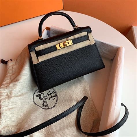 hermes kelly bag black small